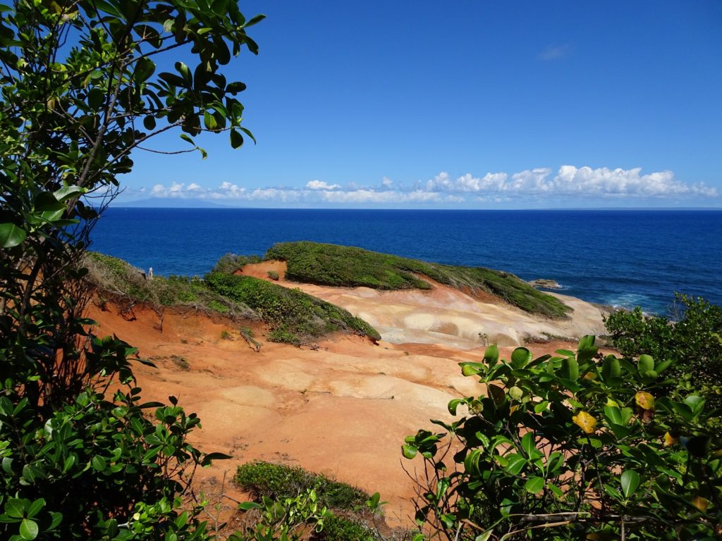 Sandstone Cliffs at the Red Rocks near Calibishie, Dominica